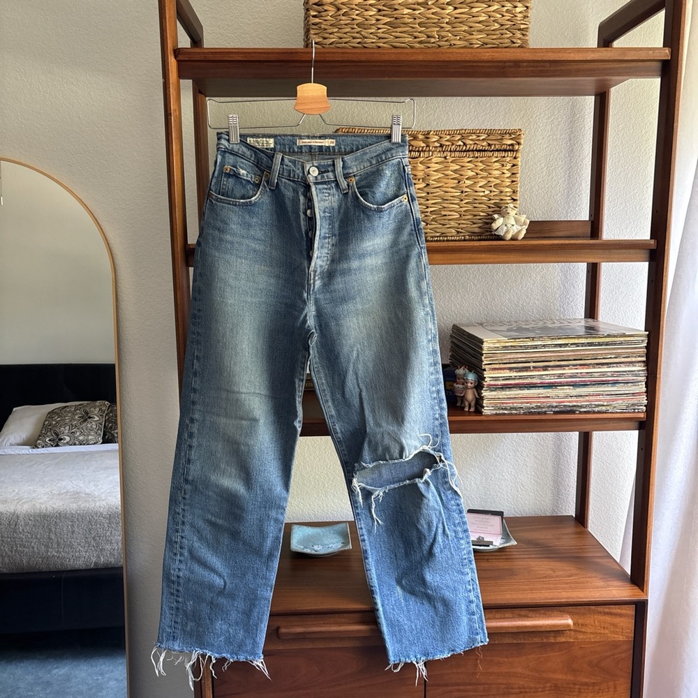 Levi's Blue Straight Leg Women's Jeans